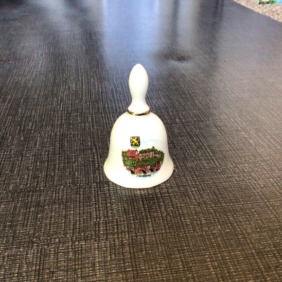 Heidelberg Castle Germany REUTTER PORZELLAN Double Sided Porcelain 3" Bell - Picture 2 of 3
